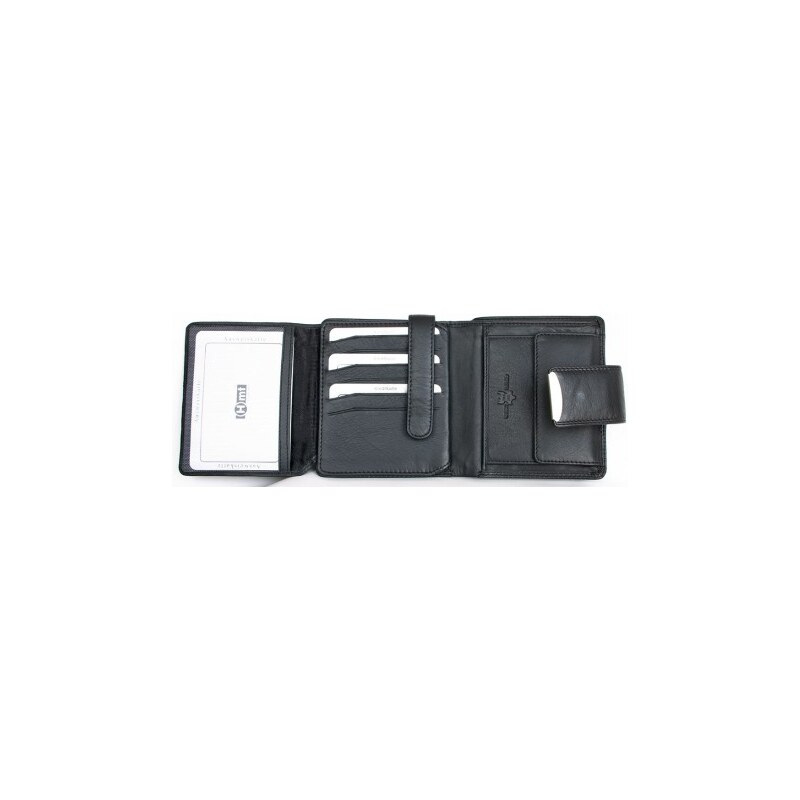 Unisex RFID široká a prostorná kožená peněženka HMT FLW