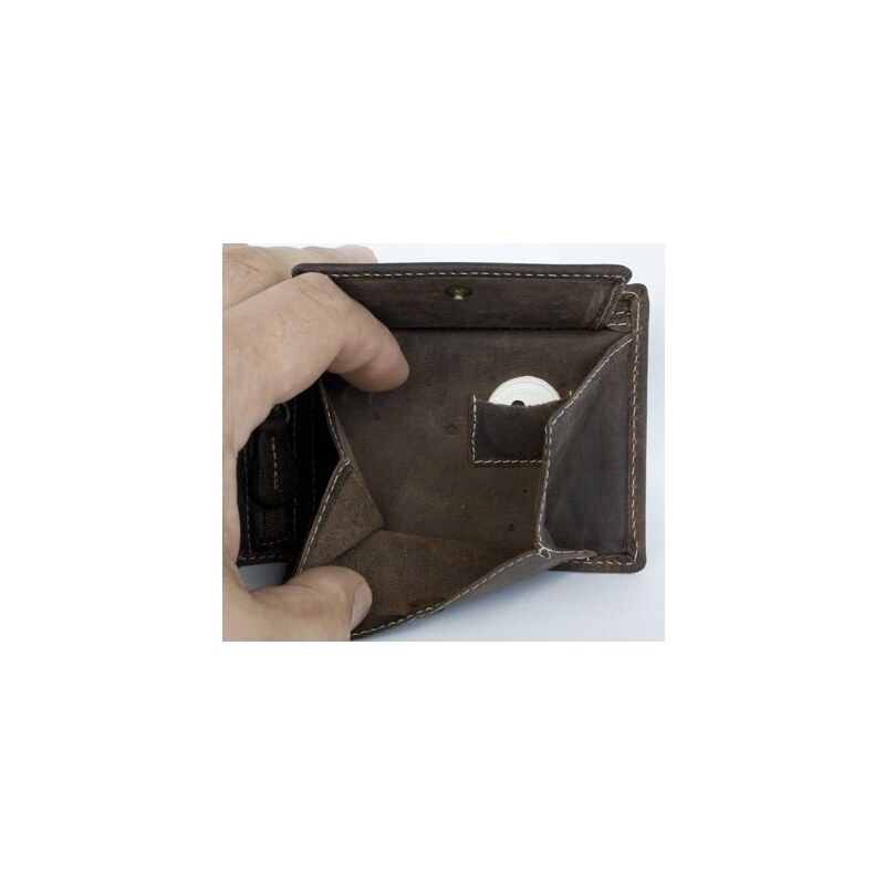 Kožená malá kapesní peněženka Lozano FLW