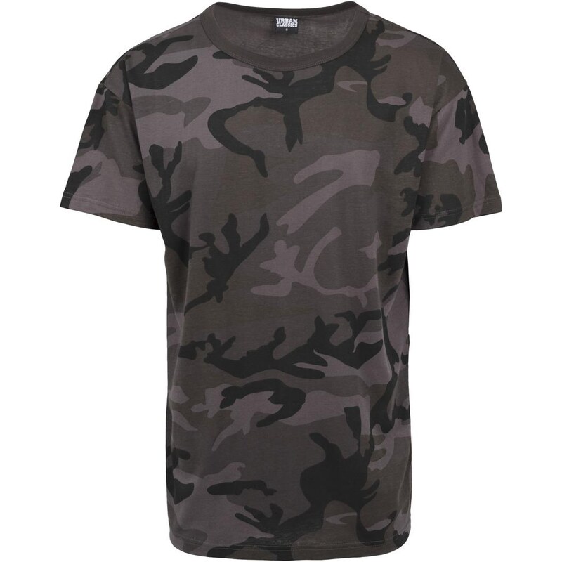 UC Men Camo Oversized tričko tmavé masky