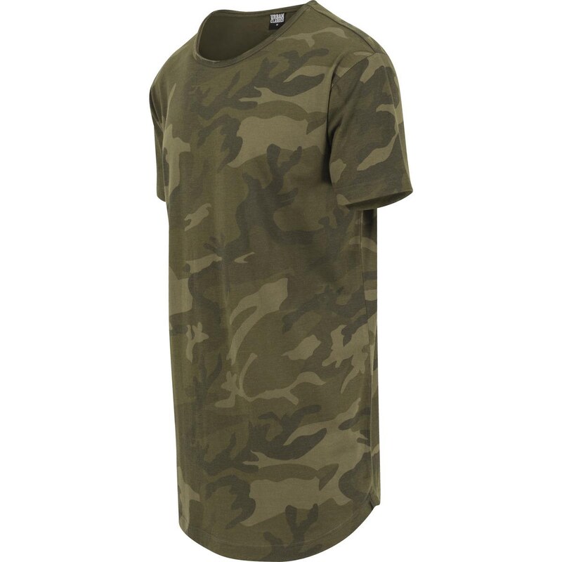 UC Men Camo Shaped Long Tee olivové camo