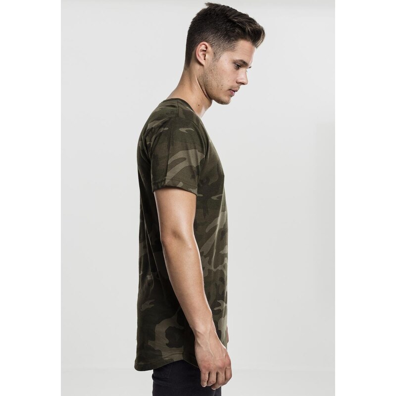 UC Men Camo Shaped Long Tee olivové camo