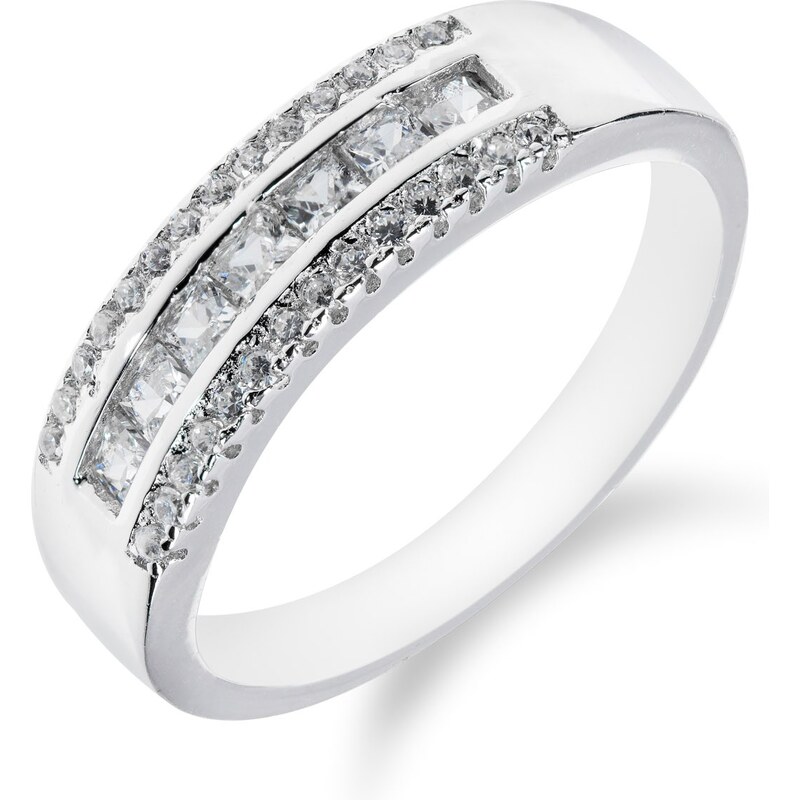 Meucci Stříbrný elegantní prsten se zirkony