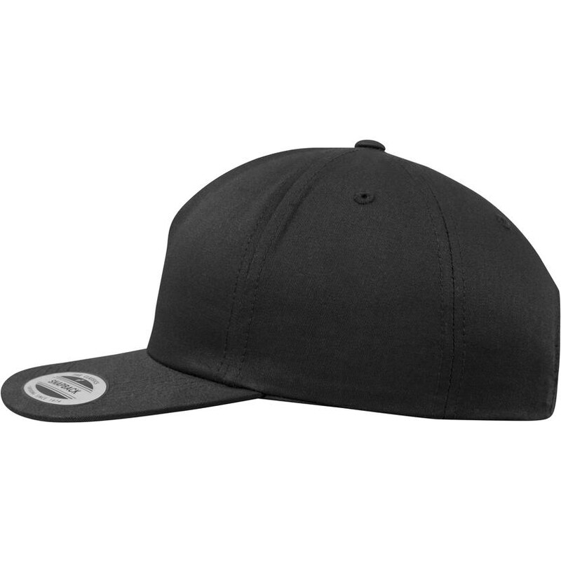 Flexfit Nestrukturovaný 5panelový Snapback černý