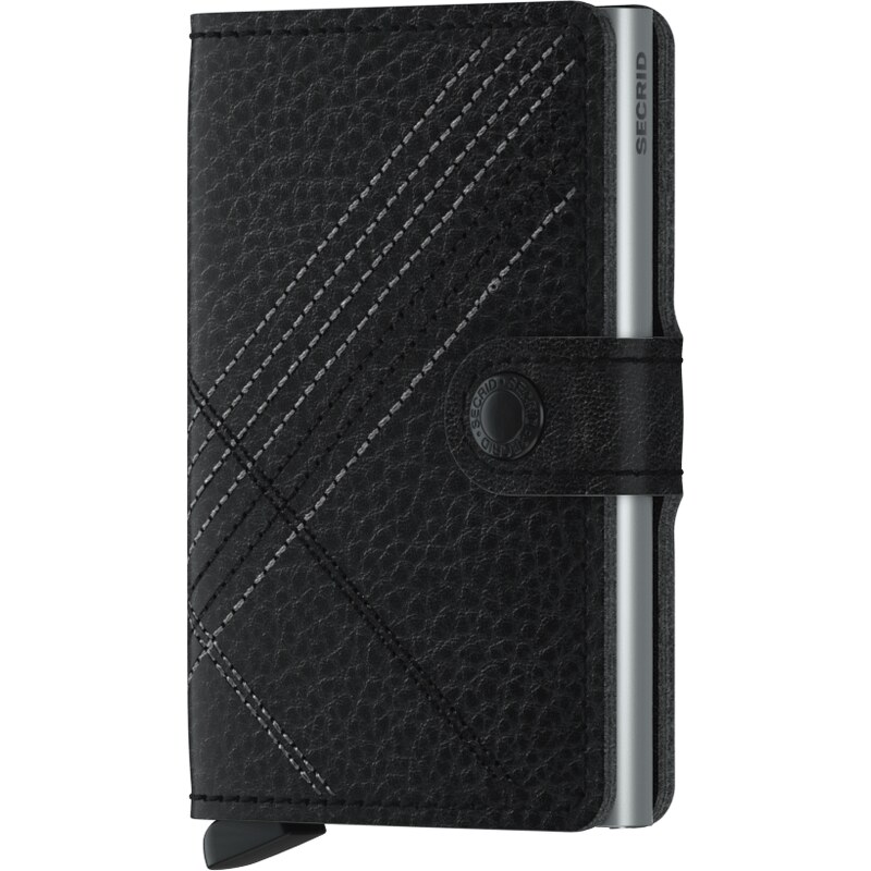 Luxusní kožená peněženka SECRID Miniwallet Stitch Linea Black