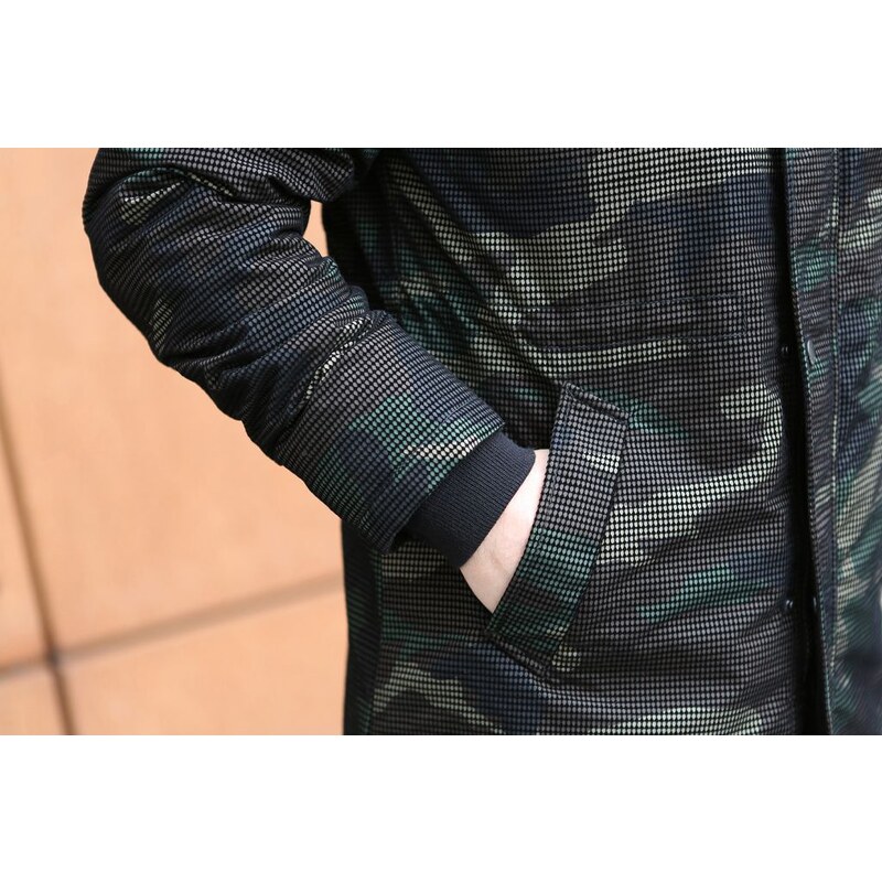 Bunda Brandit Grid-Camo Parka - woodland, S