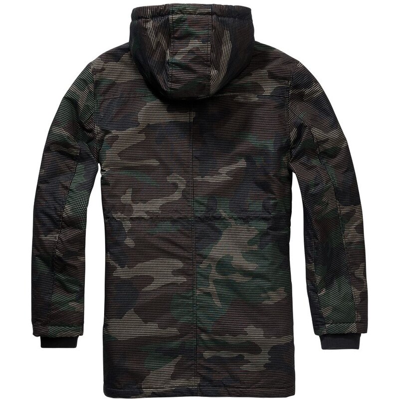 Bunda Brandit Grid-Camo Parka - woodland, S