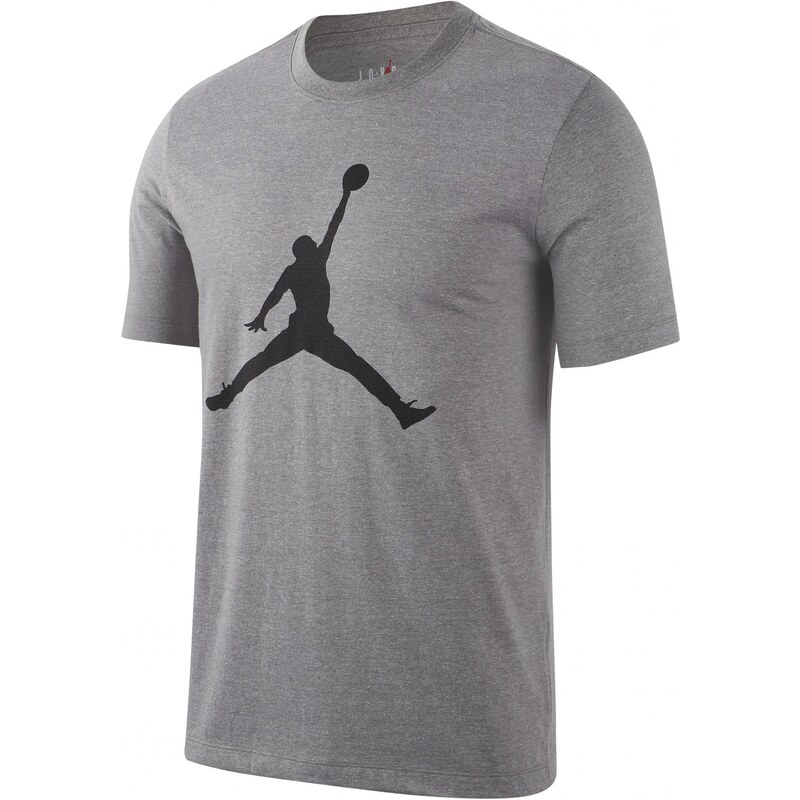 Jordan M J JUMPMAN SS CREW CARBON HEATHER/BLACK