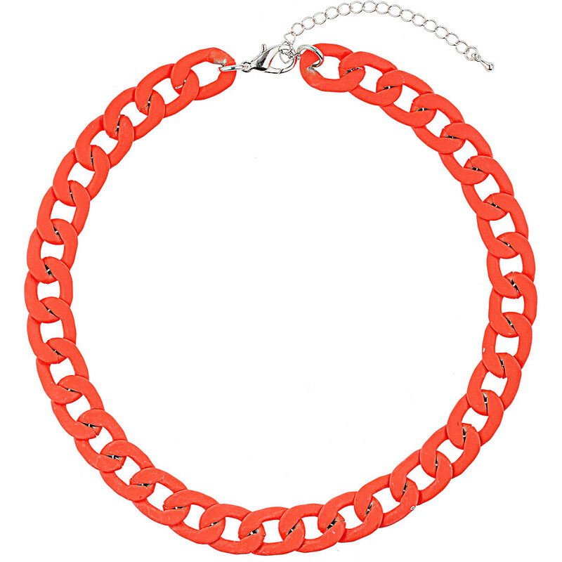 Topshop Chunky Coral Chain Necklace