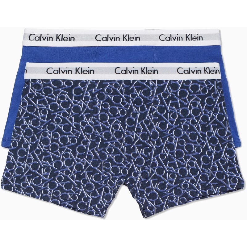 Calvin Klein boxerky chlapecké 2 PACK b70b700209 jednobarevné/celopopsané