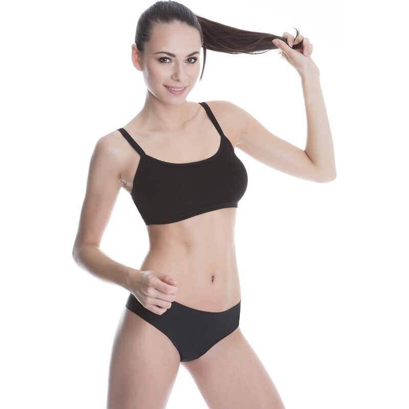 Sportovní podprsenka Top Funky černá - Julimex 100296180
