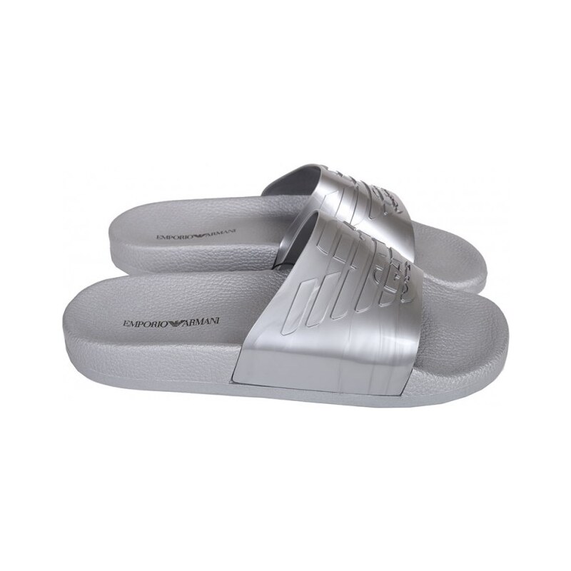 Pantofle X4PS02 stříbrná - Emporio Armani
