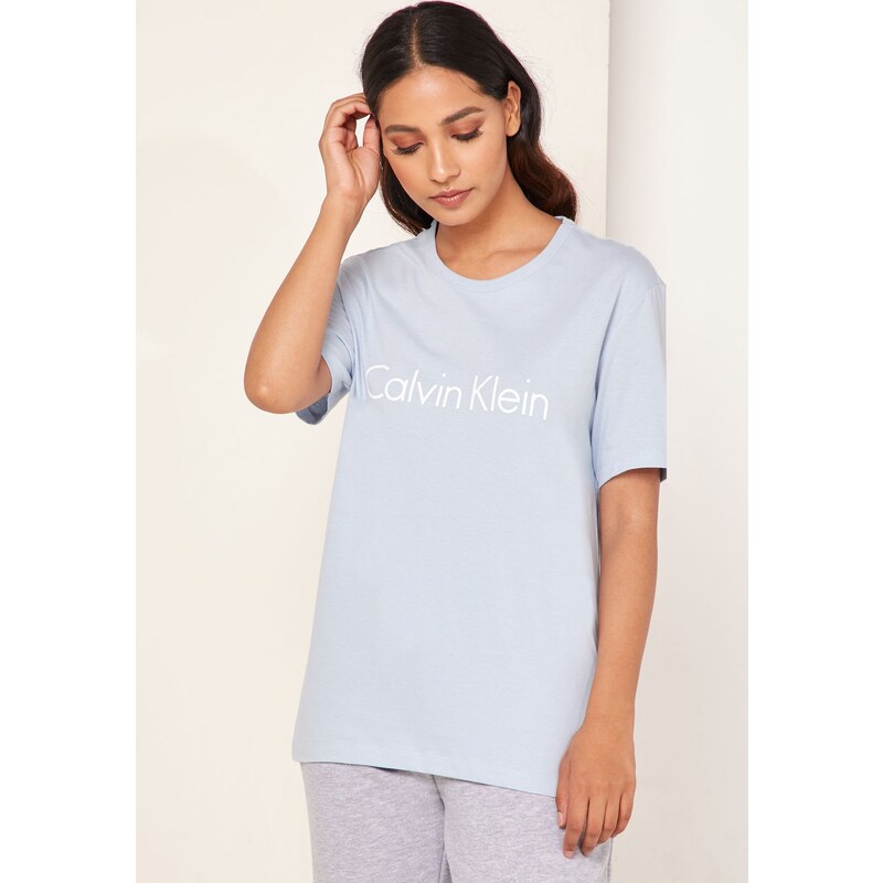Dámské tričko QS6105E-7JC modrá - Calvin Klein 42636108
