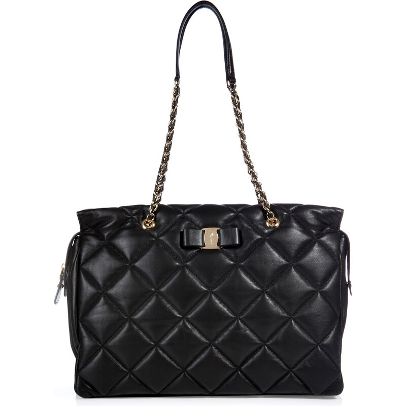 Salvatore Ferragamo Quilted Leather Tote