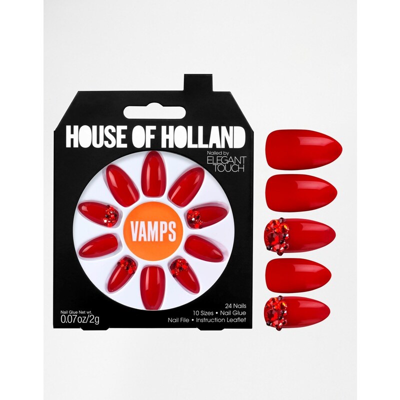 Eylure House Of Holland Nails By Elegant Touch - Vamps - Red