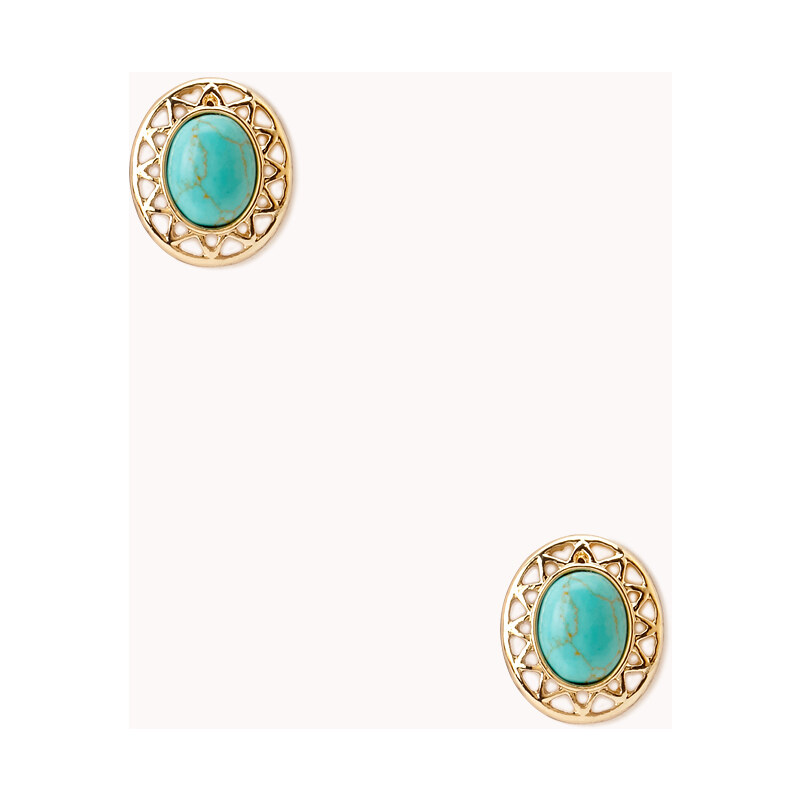 FOREVER21 Eclectic Faux Stone Studs