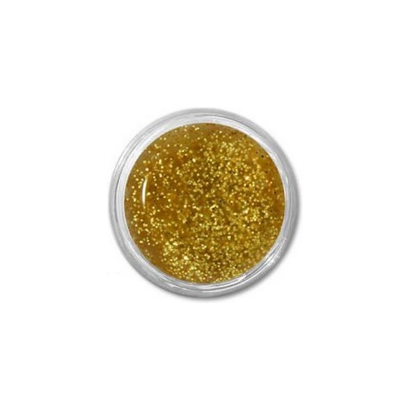 Lux Akrylová barva na nehty zlatá glitter 10ml Allepaznokcie F4112-50