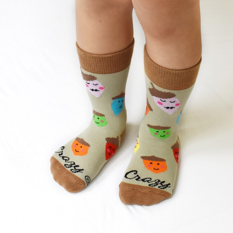 Crazystep DĚTSKÉ ponožky žaludy