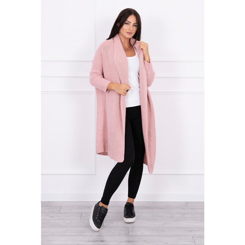 Fashionweek Dámský pletený maxi cardigan LAWENDER K2019-13