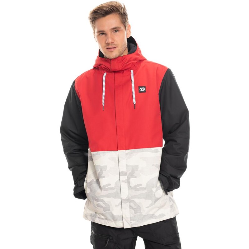 686 pánská zimní bunda Foundation Insulated Jacket red clrblk 19 - Main Image