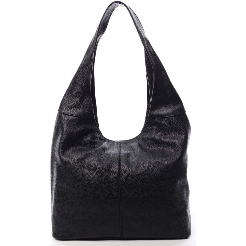 Dámská kožená kabelka přes rameno černá - ItalY SkyFull černá