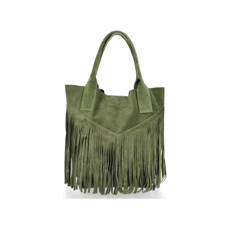 Dámská kabelka shopper bag Vittoria Gotti zelená VPOS9