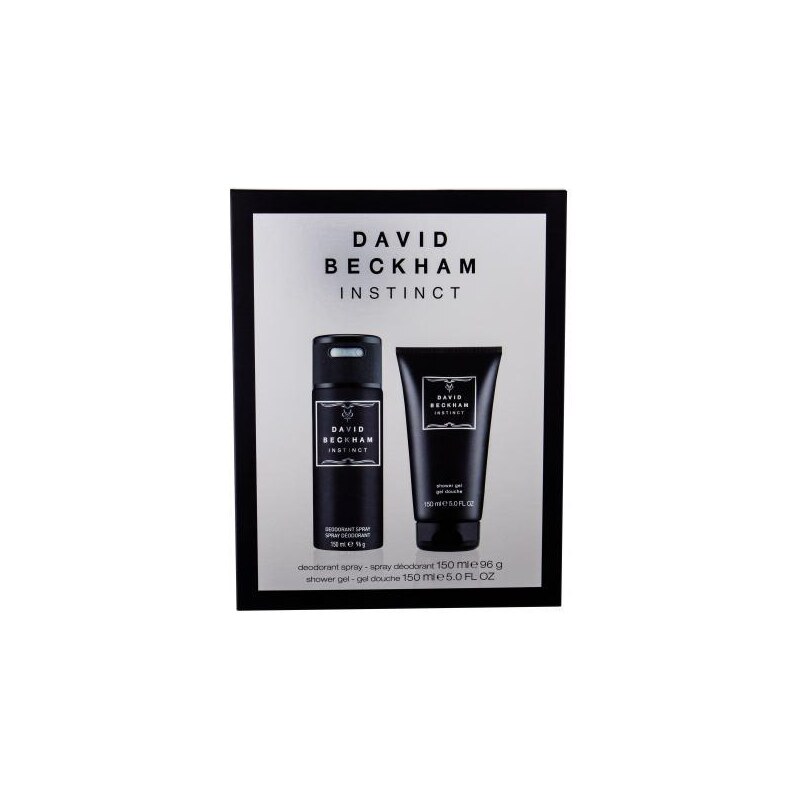 David Beckham Instinct dárková kazeta deospray pro muže deodorant 150 ml + sprchový gel 150 ml