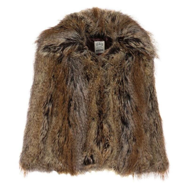 SoulCal Faux Fur Jacket Brown 12 M