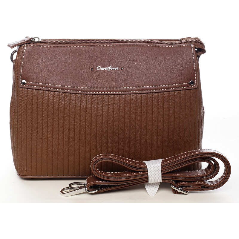 David Jones Stylová dámská crossbody Santino hnědá