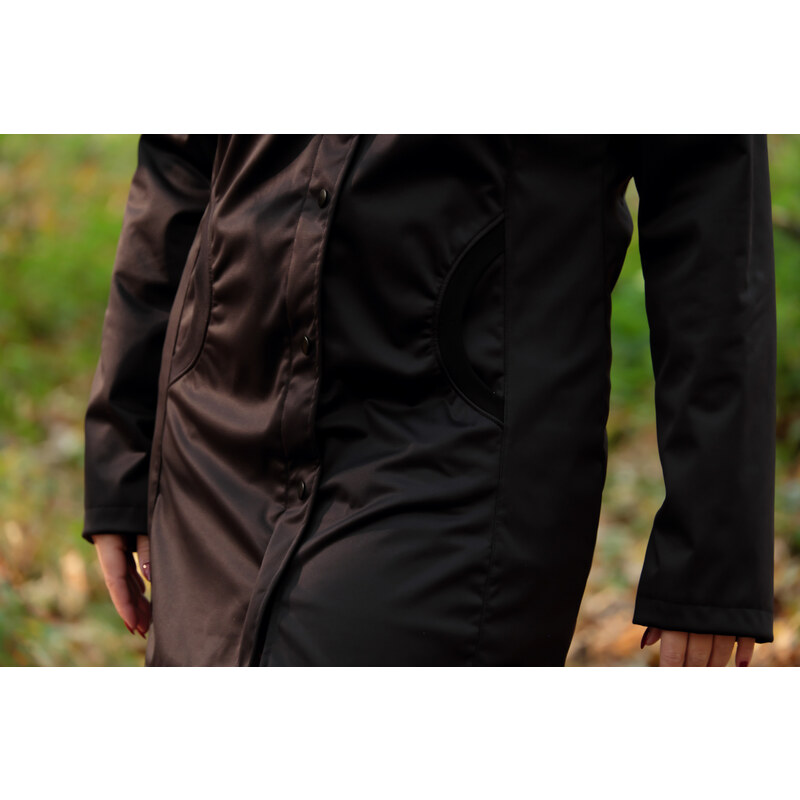 RF Dámský softshellový kabát černý