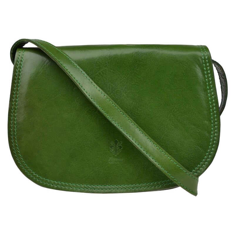 Zelená kožená italská crossbody kabelka Marzia Verde NovaKabelka