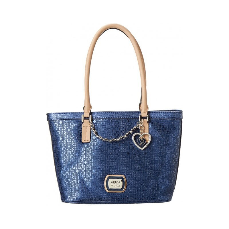 Guess Elegantní kabelka Margeaux Small Classic Tote Blue