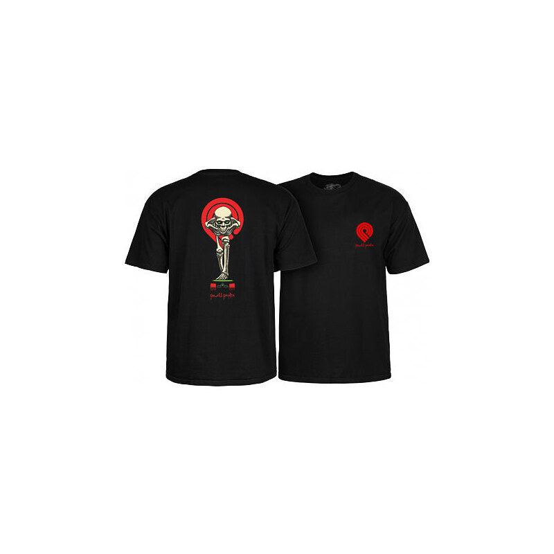 Tričko POWELL PERALTA Tucking Skeleton black velikost