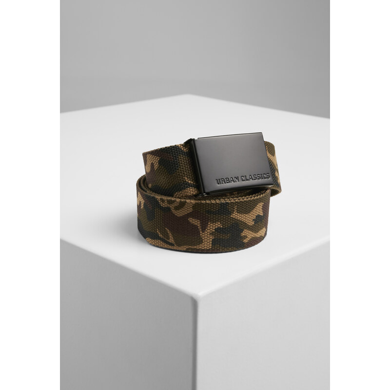 Urban Classics Plátěné opasky woodcamo/blk