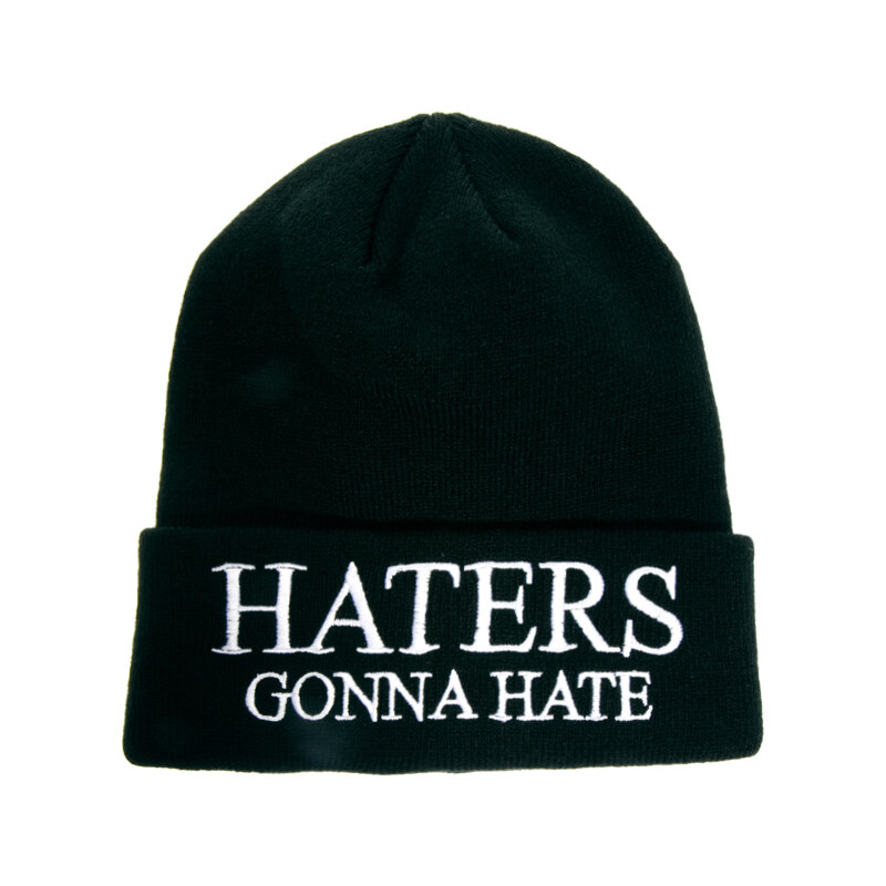 ASOS Tall Beanie Hat with Haters Logo