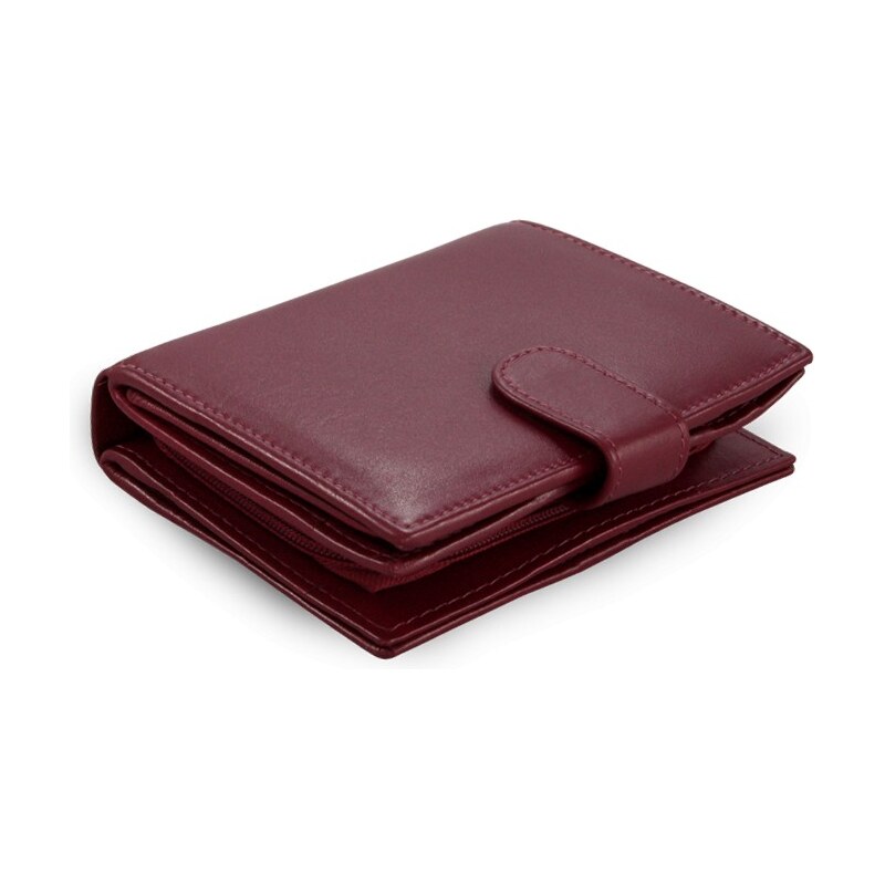 Vínově červená dámská kožená peněženka Kendall