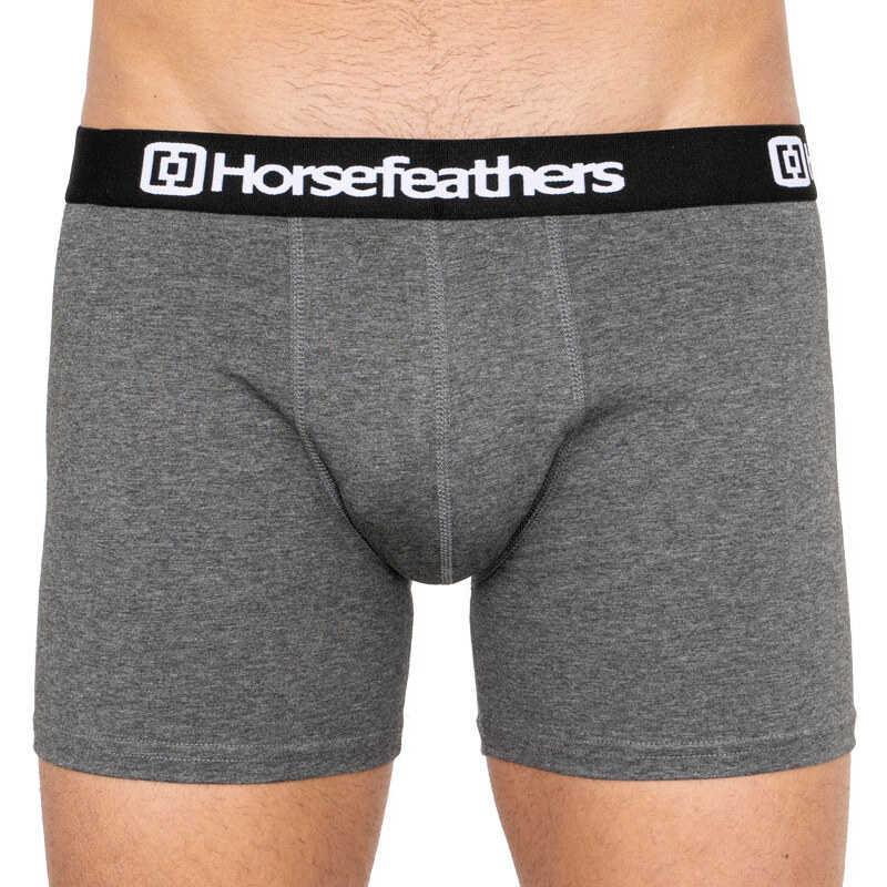 3PACK pánské boxerky Horsefeathers Dynasty heather antracite (AM067B)