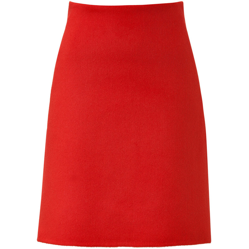 Akris Angora-Wool A-Line Skirt
