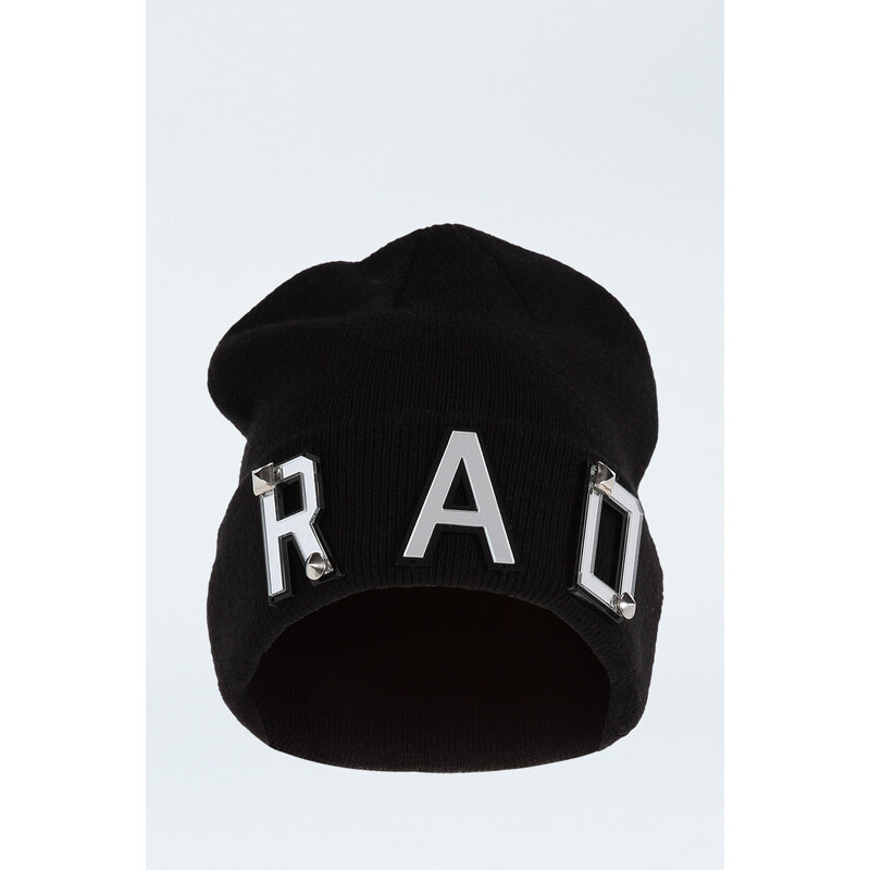 Tally Weijl Black "RAD" Embellished Beanie Hat