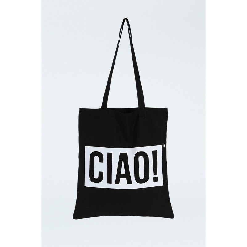 Tally Weijl Black "Ciao!" Print Tote Bag