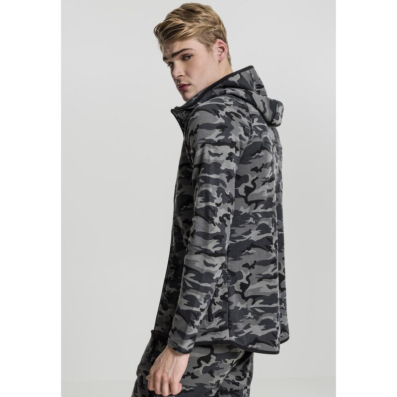 UC Men Bunda Interlock Camo Zip Jacket tmavé masky