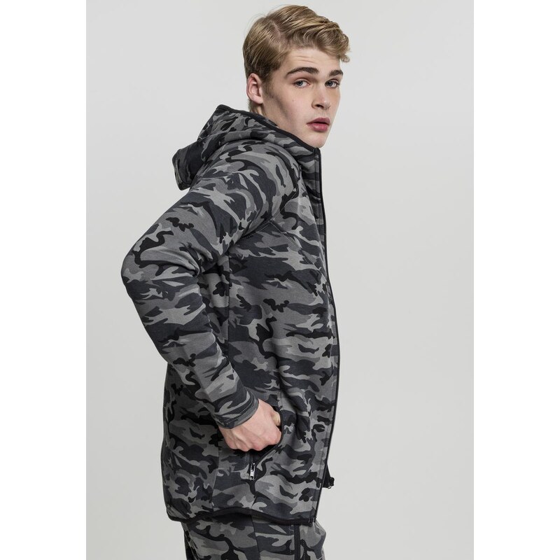 UC Men Bunda Interlock Camo Zip Jacket tmavé masky