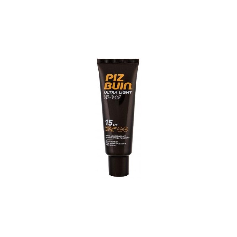 PIZ BUIN Ultra Light Dry Touch Face Fluid SPF15 50 ml opalovací fluid na obličej pro ženy