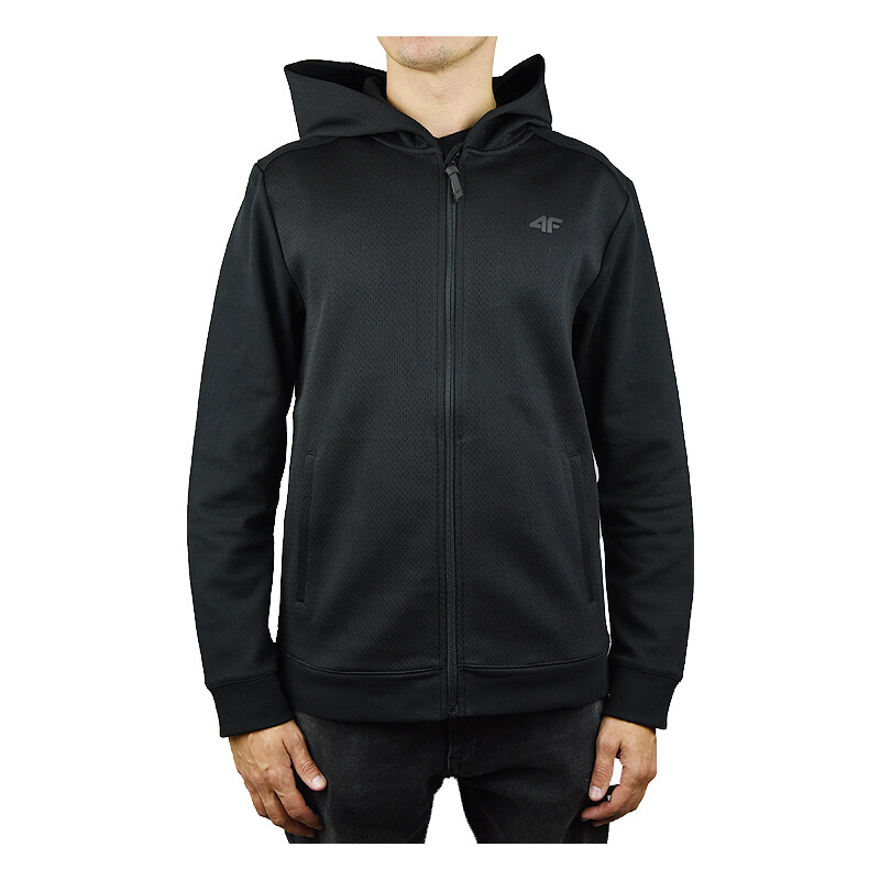 4F MEN HOODIE Černá