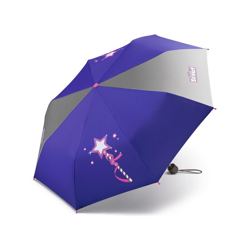 happy rain Dívčí skládací deštník Scout - Kouzelná hůlka