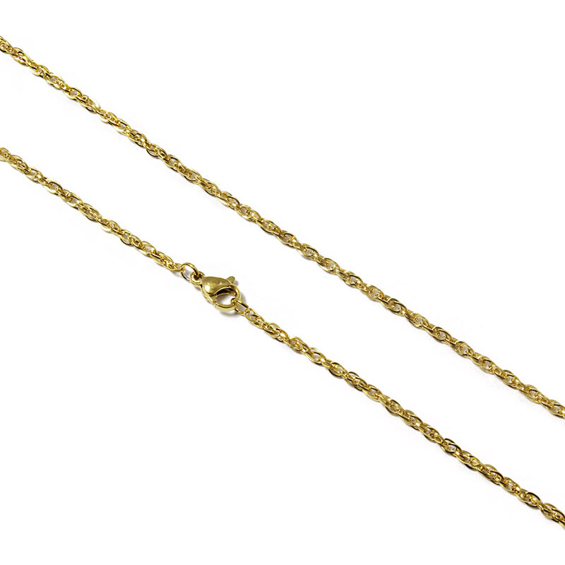 BM Jewellery Řetízek CLASSIC gold 0,22 x 45 cm z chirurgické oceli S964040