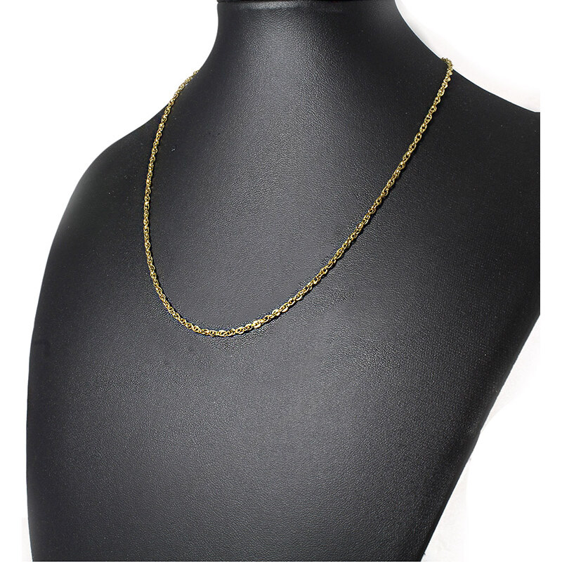 BM Jewellery Řetízek CLASSIC gold 0,22 x 45 cm z chirurgické oceli S964040