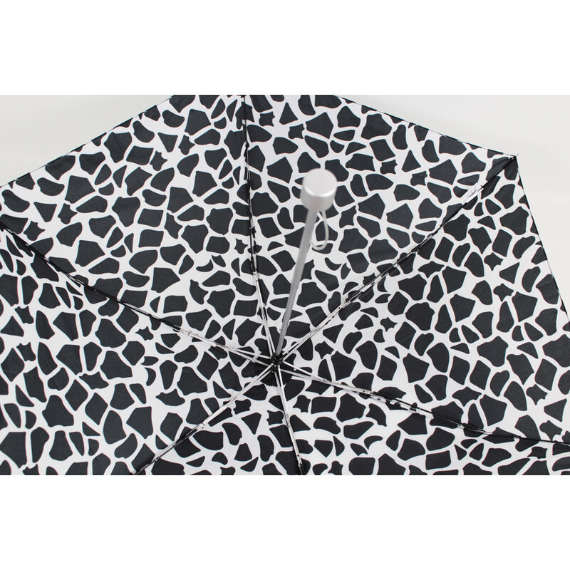 Bolero Skládací deštník černobílý leopard-SIGARO