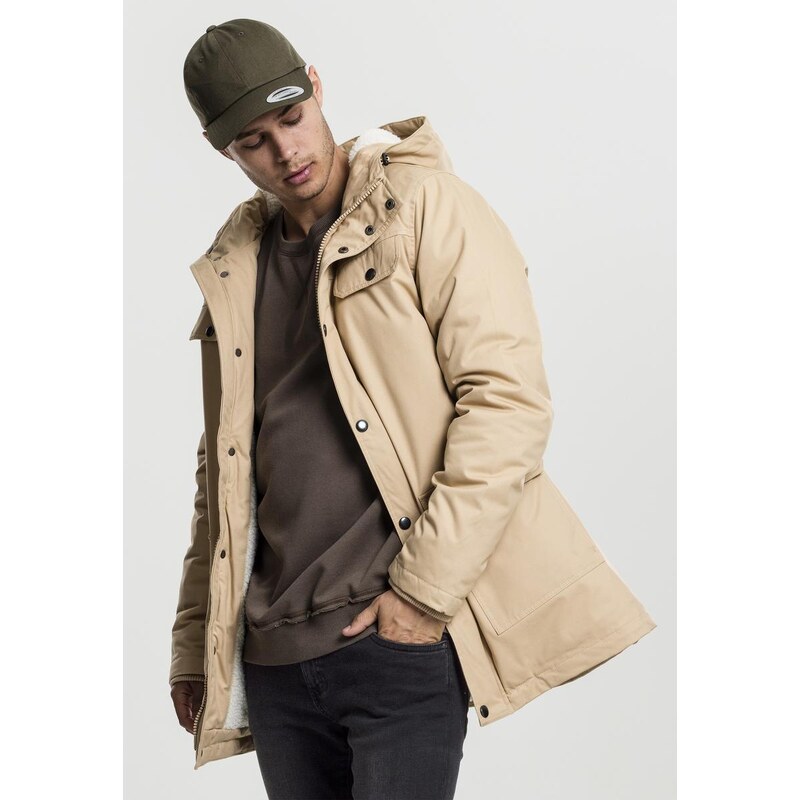 Urban Classics Heavy Cotton Parka béžová