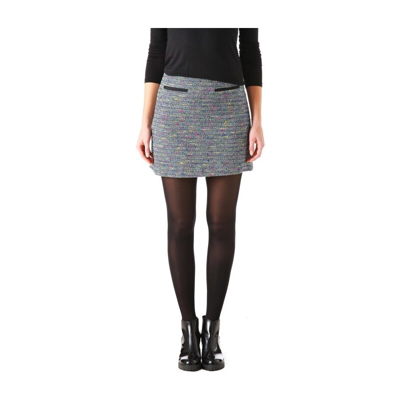 Promod Short textured skirt