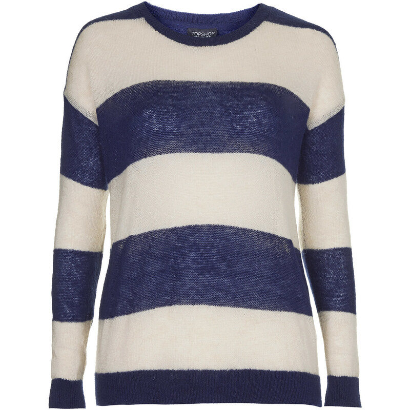 Topshop Slouchy Stripe Sweater